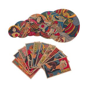 日本製 懐かしいデザインの「時代めんこ」 3パック（30枚） : 電脳