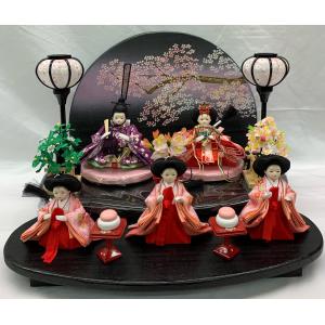 雛人形 親王飾り 平飾り A 扇 ひな人形 ひな祭り 雛祭り 雛飾り ひな