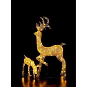 VeroMan 目立つ クリスマス イルミネーション トナカイ ソリ LED