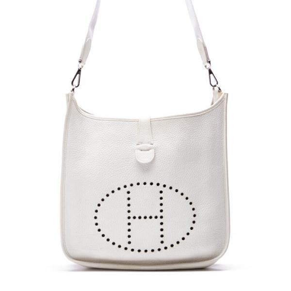 HERMES エルメス エブリンGM 3トロワ ショルダーバッグ トリヨンクレマンス 白 White...