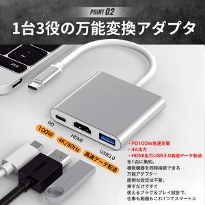 HDMI 変換アダプタ アダプター ハブ Ty...の詳細画像4