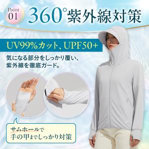 ラッシュガード レディース UVカット 日除け...の詳細画像3