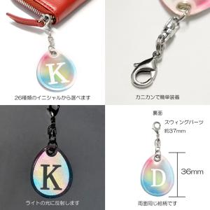 虹色水彩/イニシャル リフレクター スウィング...の詳細画像1