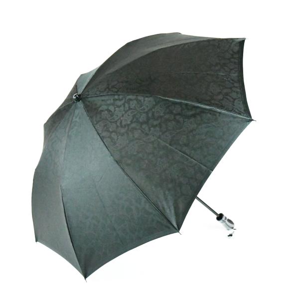 晴雨兼用折畳み傘(8間) ペイズリー/ブラック 舟久保織物