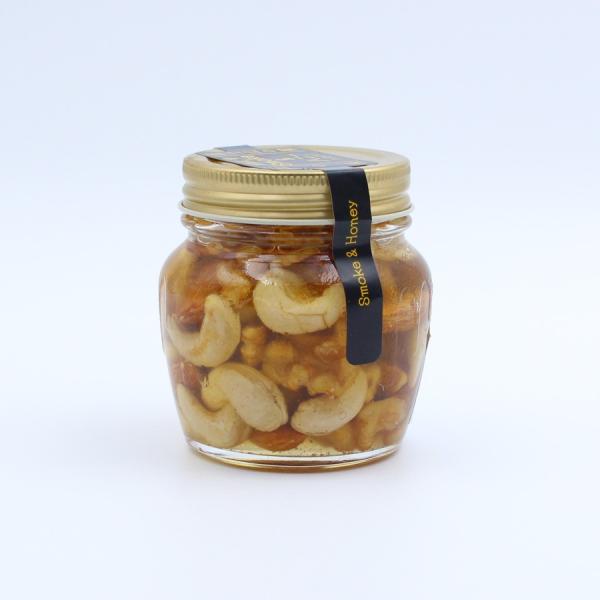 ポイント消化 アルプスハニー燻製ナッツ ナッツの蜂蜜漬け 730Honey 天然生ハチミツ