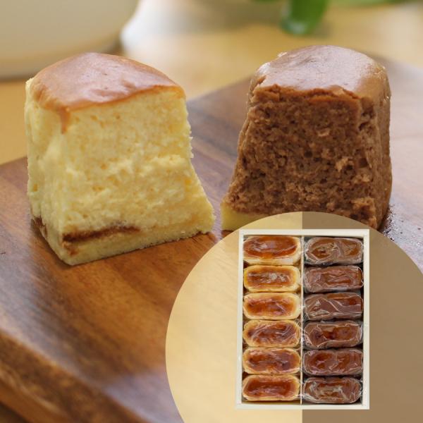 半熟チーズケーキ 6ヶ入 半熟ショコラ 6ヶ入 1箱 お取り寄せ ならや 生ケーキ 菓子 生チョコ ...