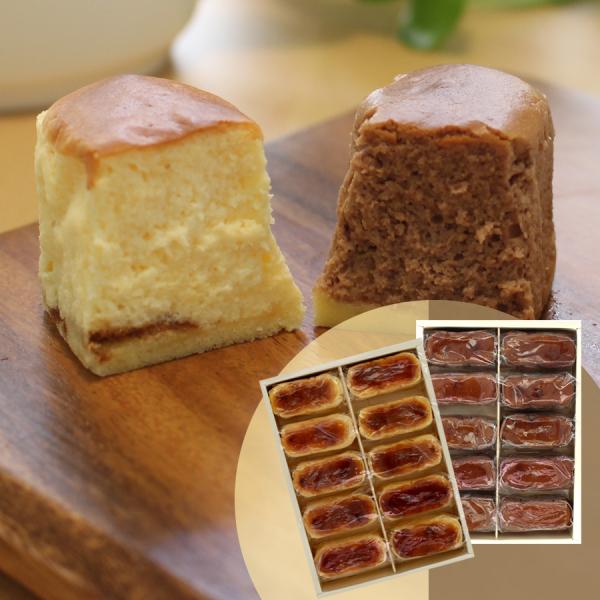 半熟チーズケーキ 10個入 1箱 半熟ショコラ 10個入 1箱 生ケーキ 生チーズ 老舗菓子 半生 ...