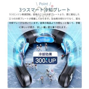 即納 首掛け扇風機 ネッククーラー 首かけ扇風...の詳細画像5