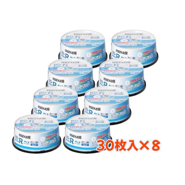 maxell 録画用 ブルーレイディスク BD-R BR25VPLWPB30SPKS 30枚入り 8...