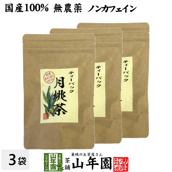 健康茶 国産100% 月桃茶 2g×20パック×3袋セット ティーパック ノンカフェイン 沖縄県産 ...