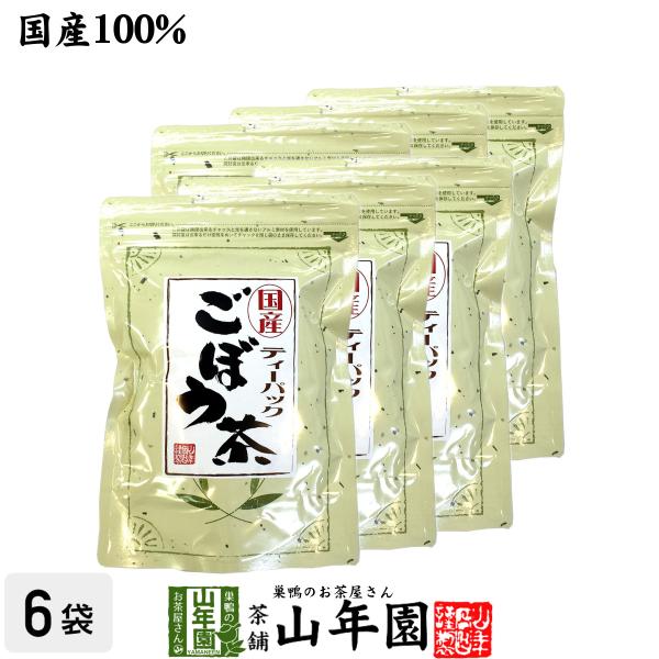 健康茶 ごぼう茶 ティーバッグ 2.5g×25パック×6袋セット 国産 ティーパック 送料無料