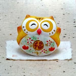 フクロウ 置物 ゆらゆら笑顔 梟 送料無料 K1081 巣鴨のお茶屋さん山年園 通販 Yahoo ショッピング