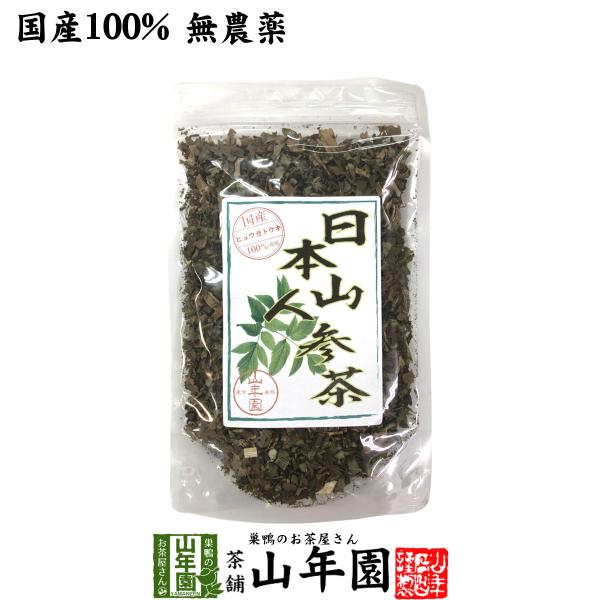 健康茶 国産 無農薬 日本山人参茶(リーフ) 70g 送料無料