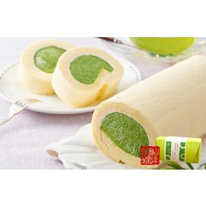 スイーツギフト 高級抹茶ロールケーキカット 約...の詳細画像2