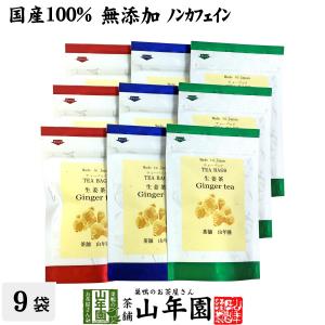 健康茶 国産100% 生姜茶 ジンジャーティー 2g×5パック×9袋セット 熊本県産 送料無料｜yamaneen