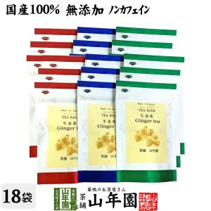 健康茶 国産100% 生姜茶 ジンジャーティー 2g×5パック×18袋セット 熊本県産 送料無料｜yamaneen