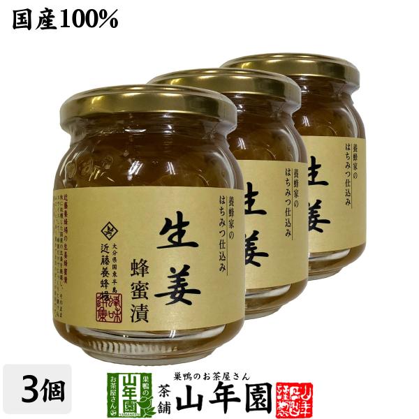 健康食品 国産生姜 養蜂家のはちみつ仕込み 生姜蜂蜜漬け 280g×3個セット  送料無料