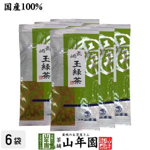 お茶 日本茶 煎茶 茶葉 長崎 玉緑茶 100g×6袋セット 送料無料｜yamaneen