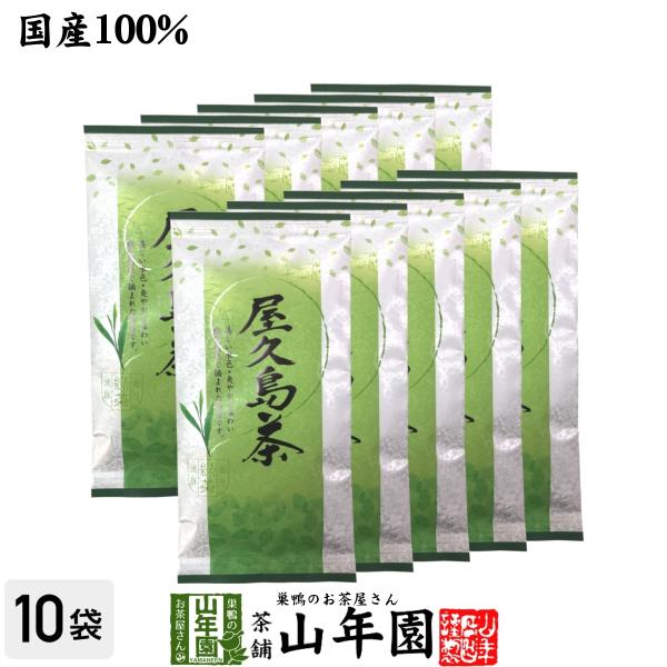 日本茶 お茶 煎茶 茶葉 屋久島茶 100g×10袋セット