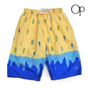 男の子　ジュニア 水着  サーフボード プリント サーフパンツ
