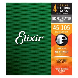 Elixir ベース弦 NANO WEB / 4-String Light/Medium, Long Scale / 14077