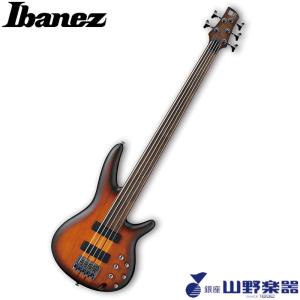 Ibanez フレットレス5弦ベース SRF705-BBF / Brown Burst Flat｜yamano-gakki