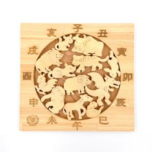 【木のおもちゃ 十二支パズル】名入れ 型はめ ...の詳細画像3