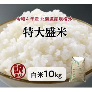 米 10kg「令和４年北海道産 特大盛米 白米10kg」 4年産100% 送料無料ブレンド米　規格外
