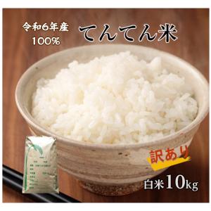 米10kg「6年産 てんてん米 白米 10kg」 訳あり 規格外米 ブレンド米　送料無料