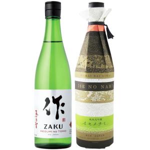 母の日 2024 ギフト 日本酒 作 ( ざく )  飲み比べ 750ml 2本セット 恵乃智 ( めぐみのとも )  純米吟醸 + イセノナミ 純米大吟醸 / 三重県 清水清三郎商店｜yamasake