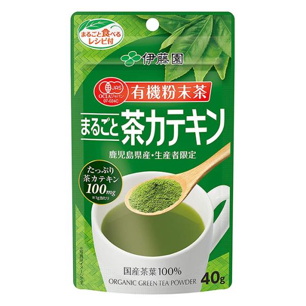 伊藤園 有機粉末茶 まるごと茶カテキン(40g)