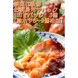 お刺身ホヤ100ｇパック×3　ほや　むきほや　三陸産　送料無料｜yamasan-itou