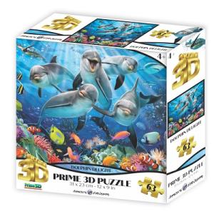 3D ジグソーパズル 【イルカの喜び】 63ピース/Howard Robinson