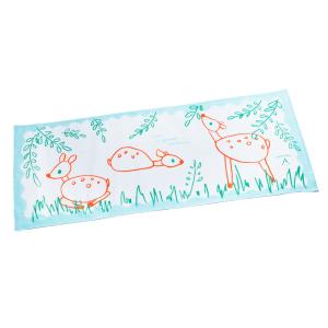 山のてぬぐい　シカの休息