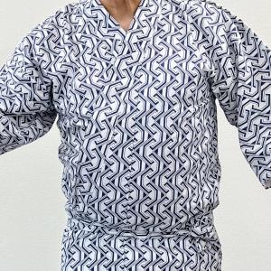 寝巻き 浴衣 男性 綿100% 二重ガーゼ S...の詳細画像3