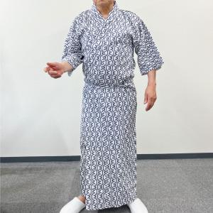 寝巻き 浴衣 男性 綿100% 二重ガーゼ S...の詳細画像5