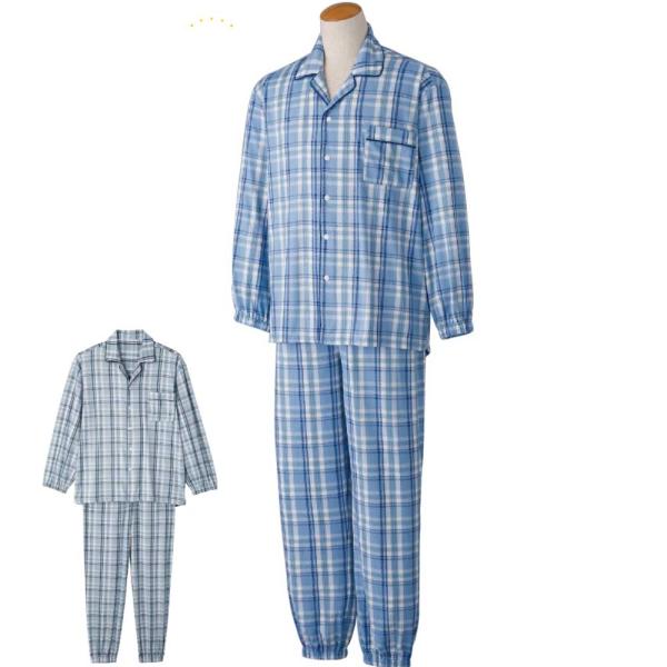 のびのびストレッチホックパジャマ ホック Ｓ M L LL 手口 足口ゴム交換 ウエスト調節ゴム付 ...