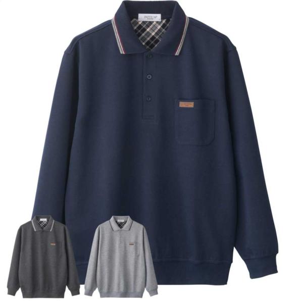 ポロ衿 トレーナー M L LL シニアファッション 70代 80代 90代 100歳 メンズ