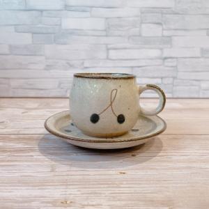 カップ＆ソーサー 丸型 さくらんぼ青 コーヒーカップ 陶器 おしゃれ かわいい 可愛い 紅茶 カップ カフェ風 食器 碗皿