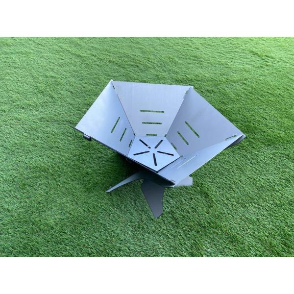 ファイヤーピットAミニ　　アイアン　収納　ファイヤーピット　焚火　焚き火台 ソロキャンプ　キャンプ　...