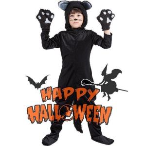 子供ハロウィン衣装子供 女の子 男の子 猫 黒猫 ウィッチ キッズ ハロウィン衣装 幼稚園ハロウィン衣装 新ハロウィン衣装 ハロウィーン｜yamashita-mst