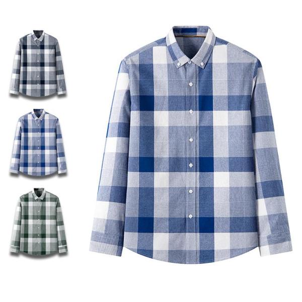 【大特価】チェックシャツ メンズ カジュアル ネルシャツシャツ 長袖 チェック柄 シャツ