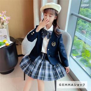 子供スーツ 3点セット４点セット 女の子フスーツセット 入学式 卒業式 発表会 ベージュ七五三 女子高校生コスプレ JK制服風 中小学生 ジャケット｜yamashita-mst