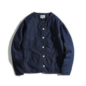 ジャケット カバーオール メンズ おしゃれ デニム アメカジ 男 コート アウター シィング シャツ 綿95% インディゴ ワークジャケット｜yamashita-mst