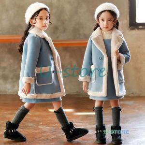 コート キッズ 裏起毛 子供服 女の子 秋冬 アウター 厚手 モッズコート ロングコート トレンチコート キッズコート 子供コート 暖かい 防寒｜yamashita-mst
