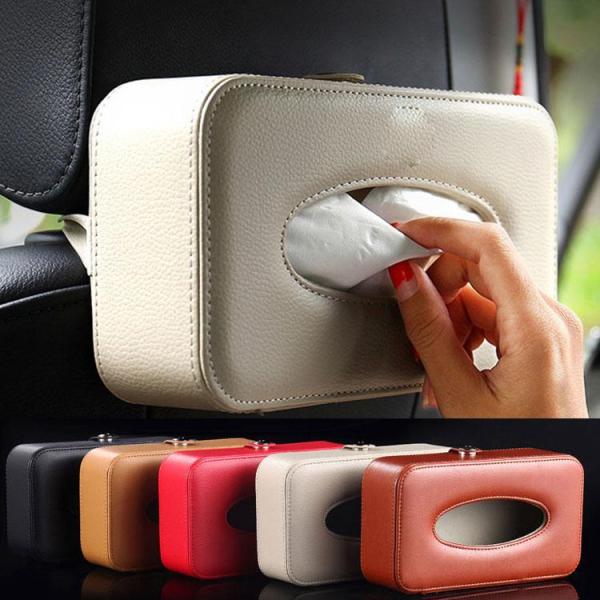 車 ティッシュ　車用ティッシュボックス 車用ティッシュカバー 後部座席収納 ティッシュケース 便利 ...