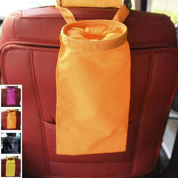 2点セット 車ゴミ箱 車載用 ゴミ袋 ダストボックス 携帯ゴミ箱 荷物収納 隙間収納 小物入れ 便利...
