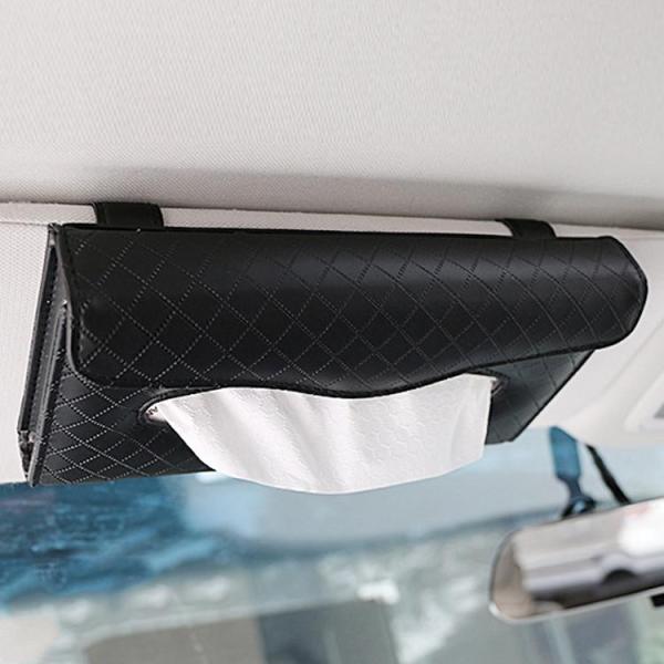 車 ティッシュ　車用ティッシュボックス 車用ティッシュカバー サンバイザー ティッシュケース 便利 ...