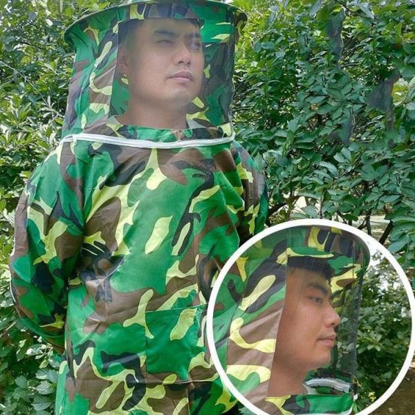 2点セット 養蜂 防護服 作業服 作業着 害虫駆除 虫よけ 防虫 農作業 草刈り　ガーデニング アウ...