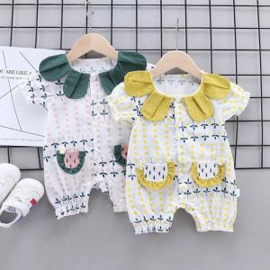 ロンパース 肌着 つなぎ 新生児 幼児 半袖 女の子 シンプル カバーオール ジャンプスーツ　ベビー服 赤ちゃん 百日祝い 出産祝い｜yamashita-mst